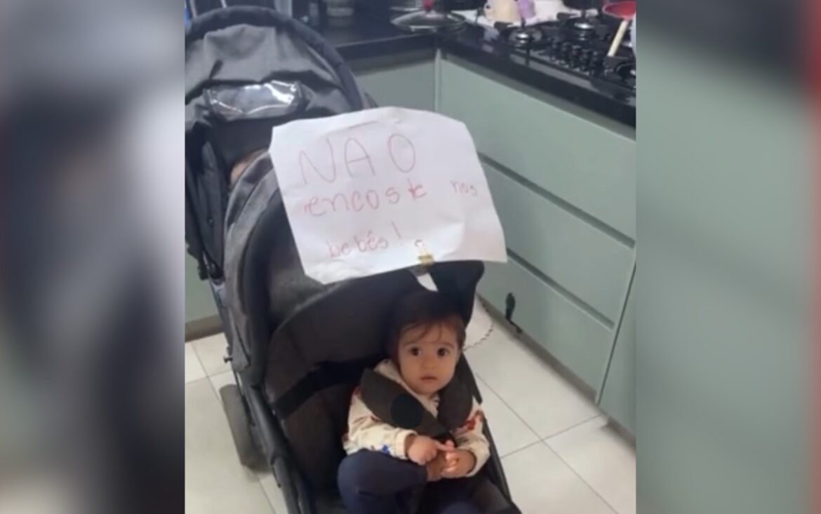 mae-que-colocou-aviso-em-carrinho-para-nao-tocar-em-gemeos-divide-opinioes-na-web