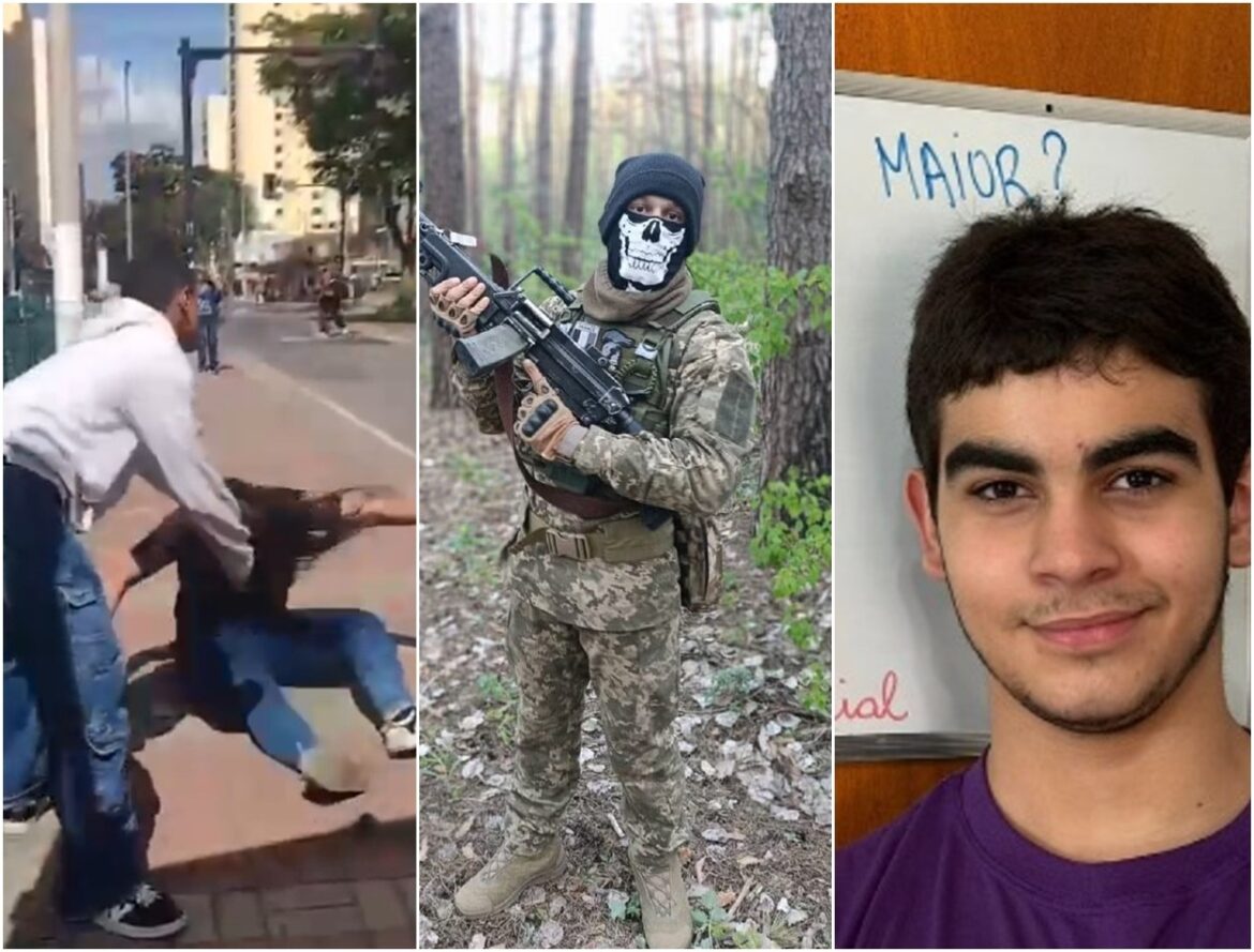 voce-viu?-mulher-incita-filho-a-bater-em-adolescente,-morador-de-muriae-atua-na-linha-de-frente-na-guerra-da-ucrania-e-adolescente-e-reconhecido-como-um-dos-100-prodigios-do-mundo