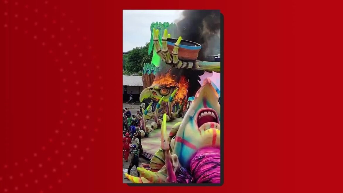modulo-de-alegoria-do-boi-caprichoso-pega-fogo-proximo-ao-bumbodromo-de-parintins