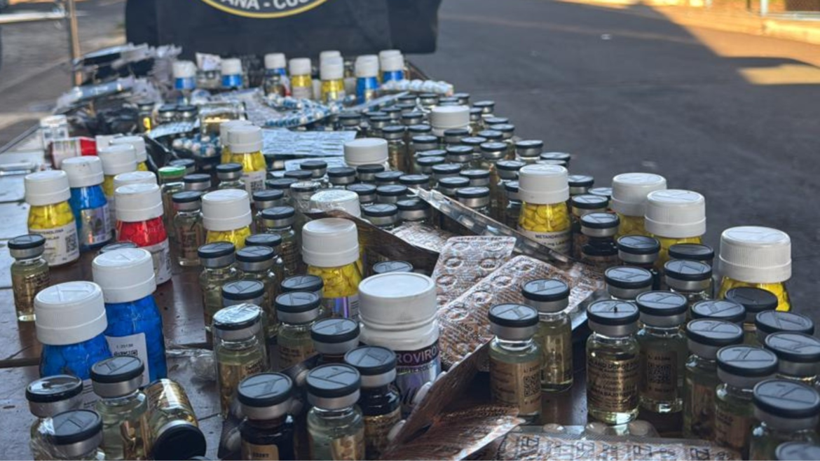 homem-e-preso-com-r$-15-mil-em-anabolizantes-e-remedios-para-obesidade-escondidos-dentro-de-pneus-em-rodovia-do-pr