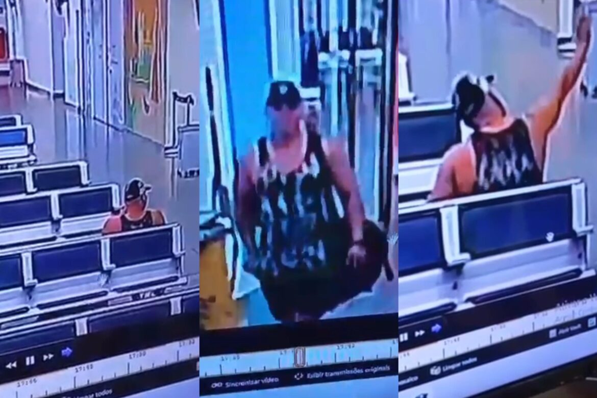 video:-camera-flagra-homem-que-abandonou-mochila-e-provocou-fechamento-de-aeroporto-em-ro