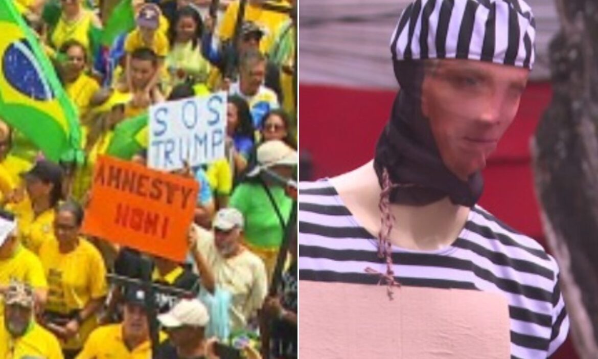 protestos-a-favor-e-contra-anistia-em-salvador-tem-pedido-de-socorro-a-trump-e-boneco-de-bolsonaro-vestido-de-preso protestos-a-favor-e-contra-anistia-em-salvador-tem-pedido-de-socorro-a-trump-e-boneco-de-bolsonaro-vestido-de-preso