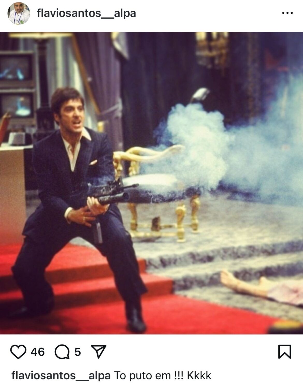 presidente-da-mocidade-tem-tatuagem-de-rogerio-andrade-e-se-define-como-‘al-pacino-carioca’;-saiba-quem-e-flavio-dos-santos