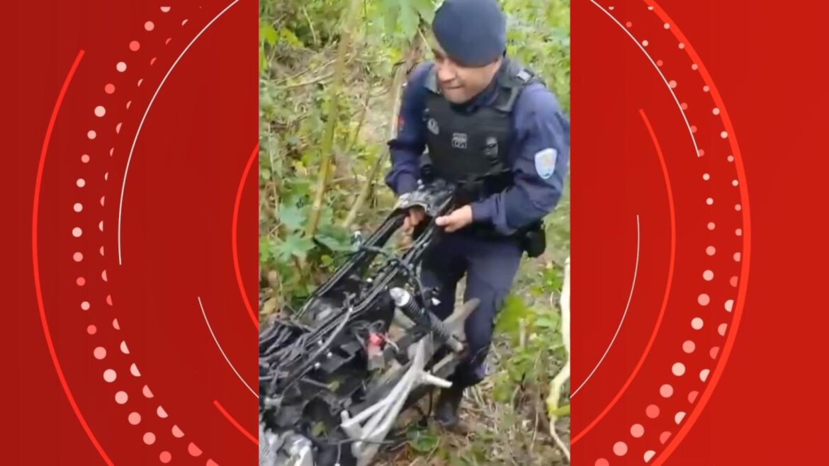 motos-roubadas-sao-encontradas-em-area-de-mata-usada-para-desmanche-de-veiculos-em-vila-velha