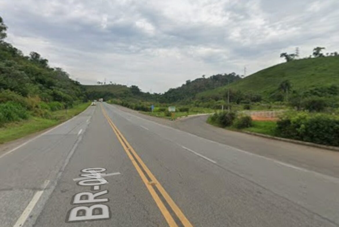 acidente-entre-carro-e-moto-deixa-homem-morto-na-br-040,-em-juiz-de-fora