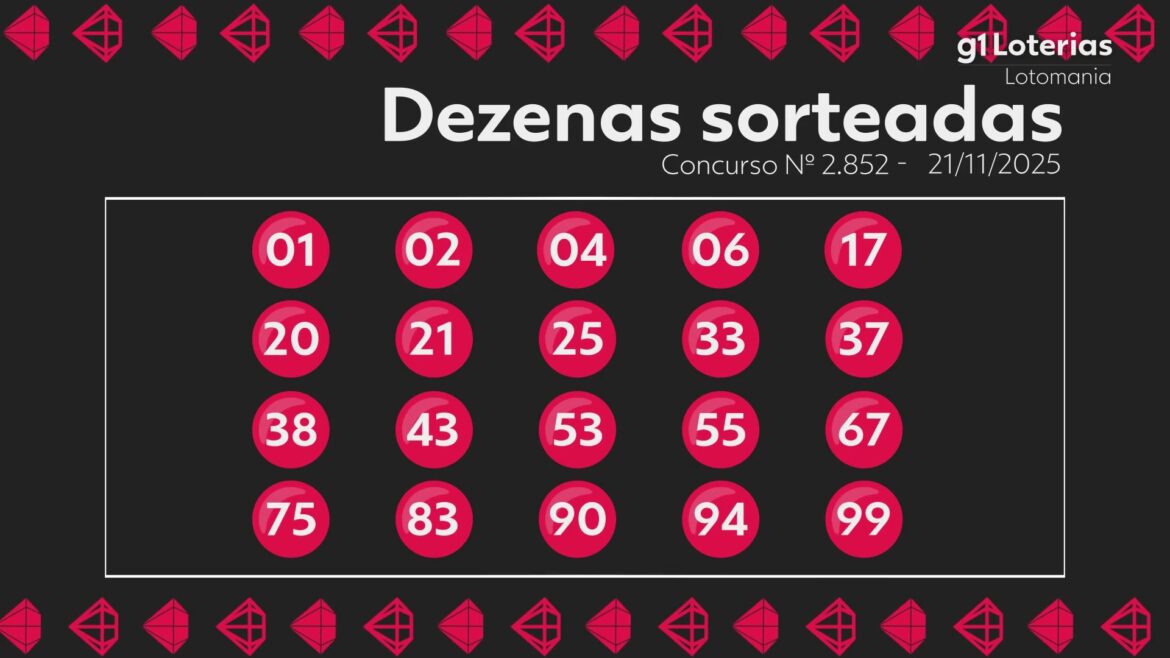 lotomania-hoje:-resultado-do-concurso-2852-e-numeros-sorteados