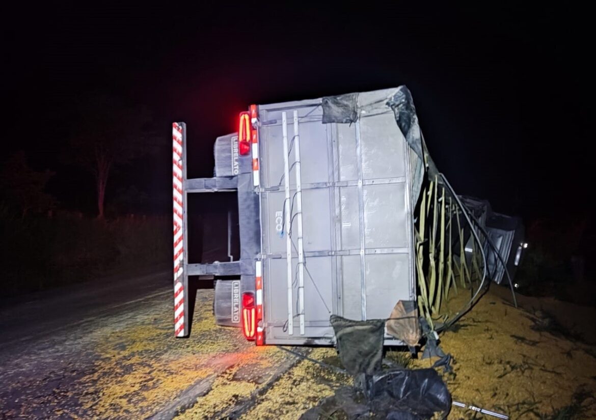 caminhao-tomba-e-motorista-morre-na-mgc-265,-em-merces