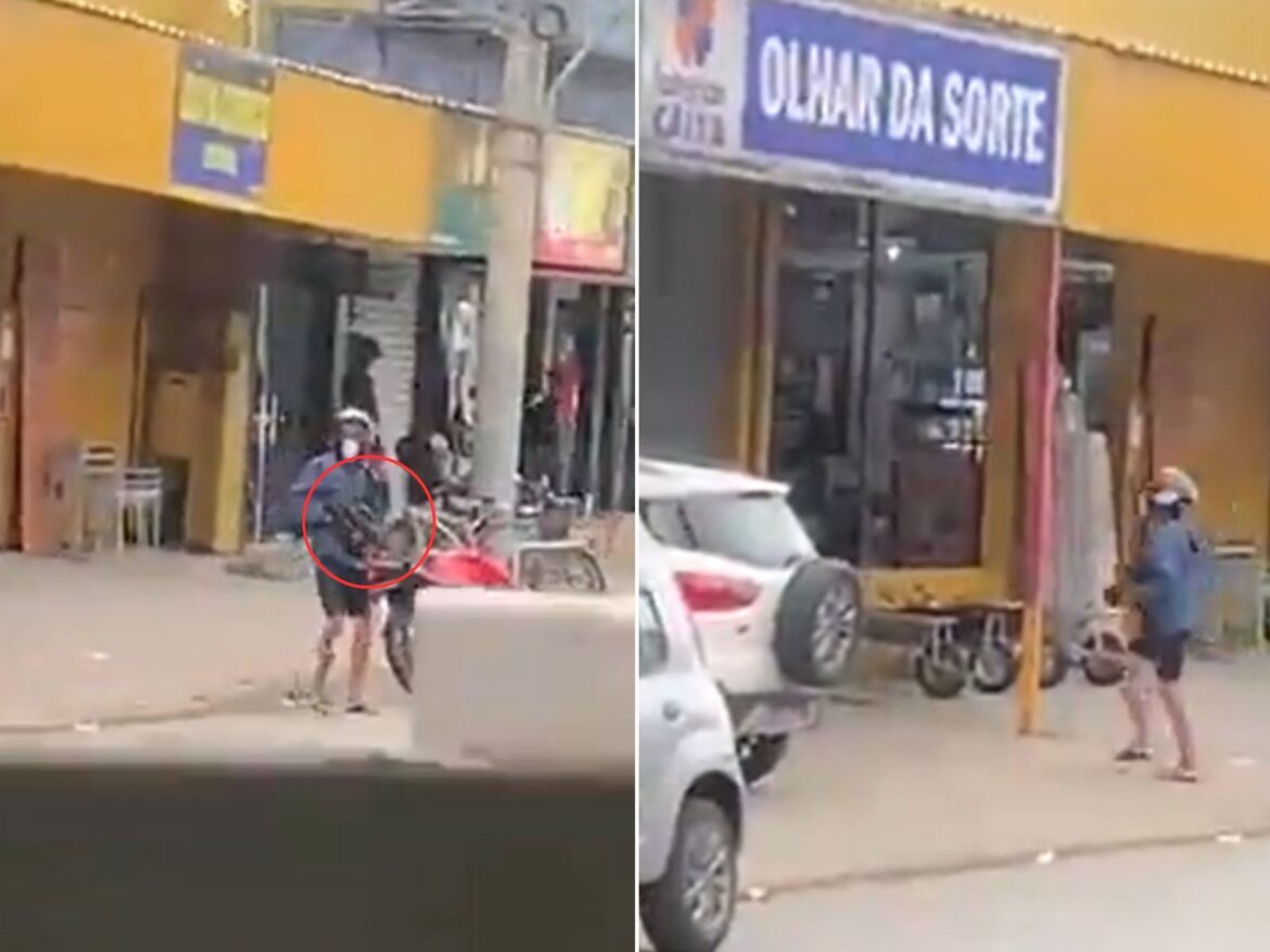 quadrilha-invade-loterica,-dispara-contra-vidro-blindado-e-ameaca-com-explosivos-no-litoral-de-sp;-video