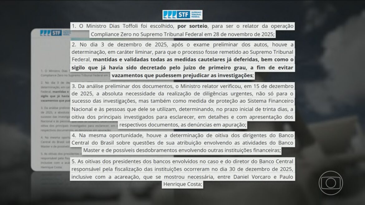 pela-primeira-vez,-toffoli-se-manifesta-sobre-caso-master-e-admite-a-possibilidade-de-enviar-processo-para-primeira-instancia