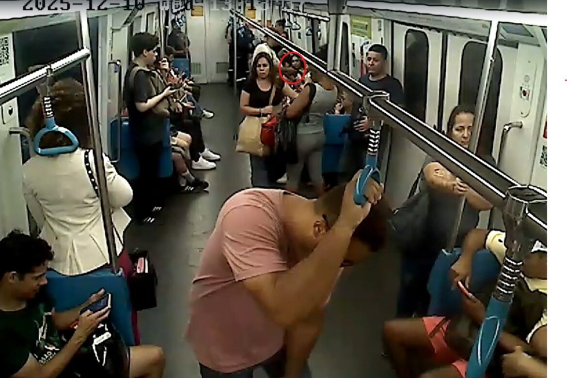 preso-por-assaltos-no-metro-iria-roubar-folioes-no-carnaval,-diz-pm;-drone-filmou-prisao