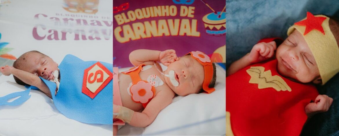 bebes-na-uti-ganham-fantasias-de-super-herois-e-realeza-em-ensaio-de-carnaval-em-hospital-de-sc;-fotos