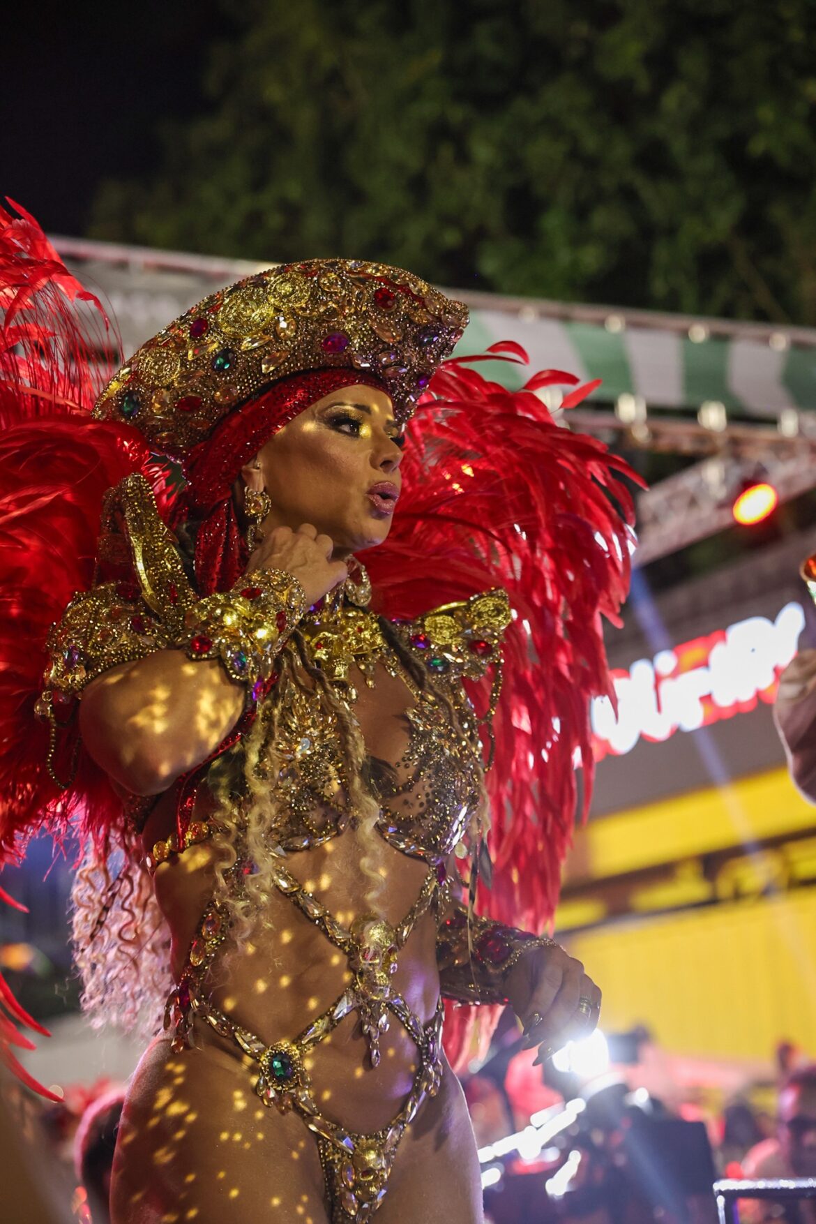viviane-araujo-se-emociona-a-frente-da-bateria-do-salgueiro-durante-desfile-na-sapucai;-veja-fotos