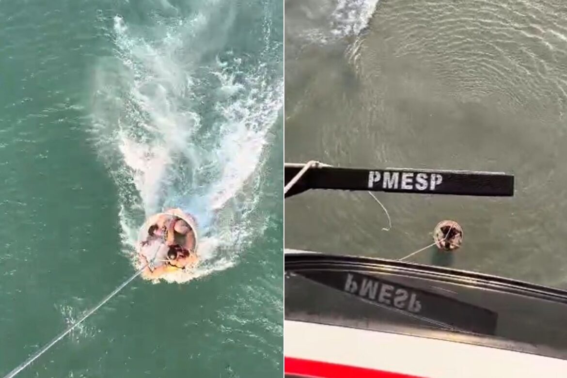helicoptero-aguia-atua-no-resgate-de-banhistas-arrastados-por-correnteza-no-litoral-de-sp;-video
